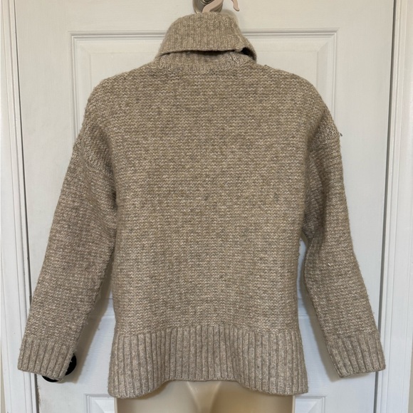 Madewell Merino Alpaca Turtleneck Sweater Oatmeal S - Picture 3 of 11